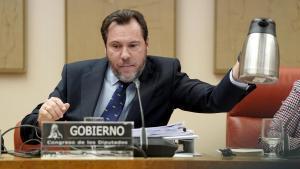 Óscar Puente, ministro de Transportes, durante su comparecencia en el Congreso de los Diputados, para informar sobre el accidente ferroviario de Adamuz.