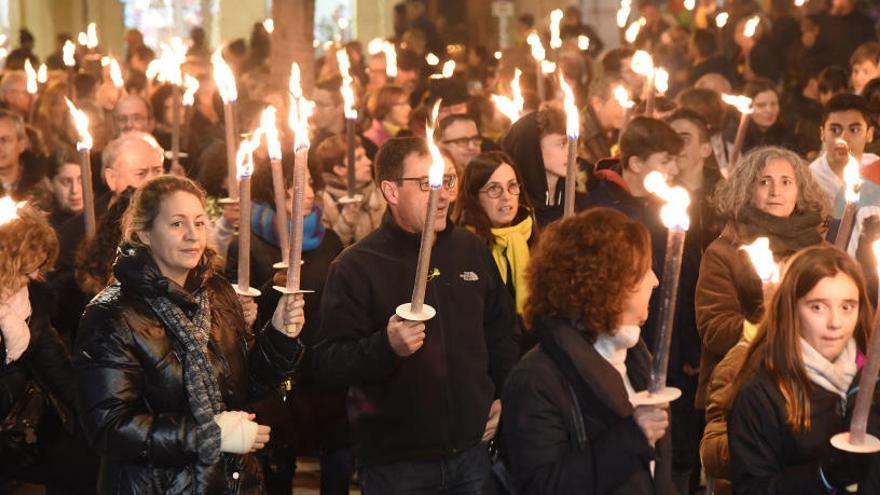 Sant Joan i Callús portaran la marxa de torxes fins a Lledoners la vigília de la Diada