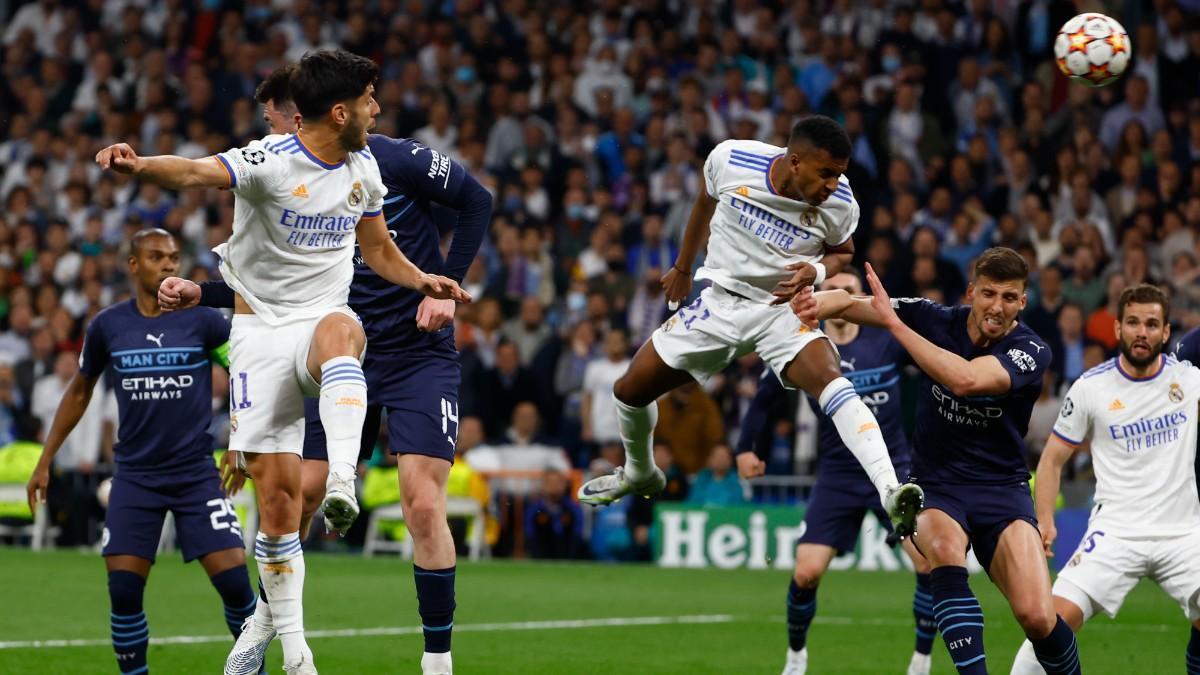 Rodrygo marcó un doblete ante el City en 2022