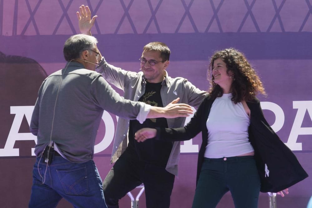 Acto electoral de Podemos en Oviedo con Juan Carlos Monedero