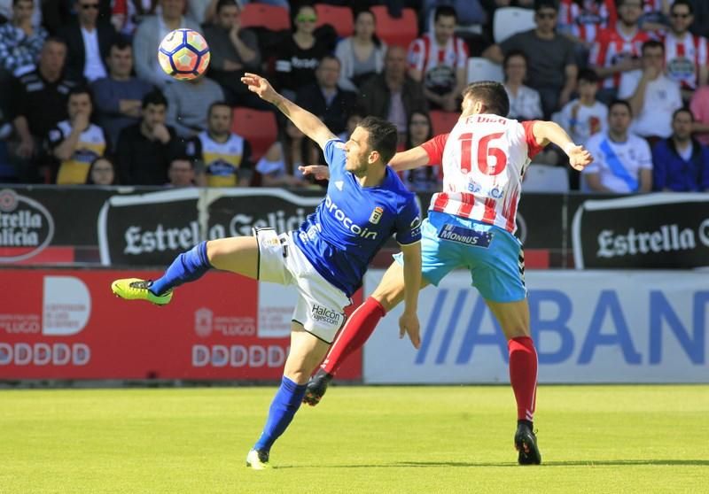 El partido entre el Lugo y el Real Oviedo, en imágenes