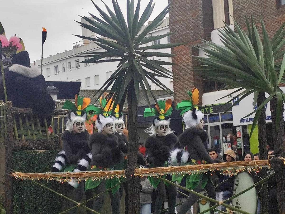El carnaval de Tapia resiste a pesar de la lluvia