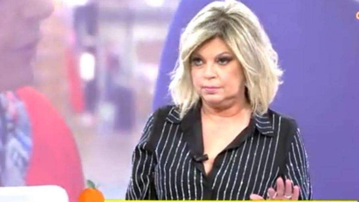 Terelu Campos, cabreada en 'Sálvame'.