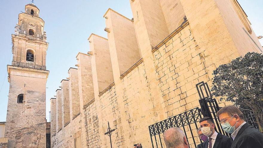 Tecnología 3D y un &#039;andamio flotante&#039;: Así se restaurará el campanario de la Colegiata de Gandia