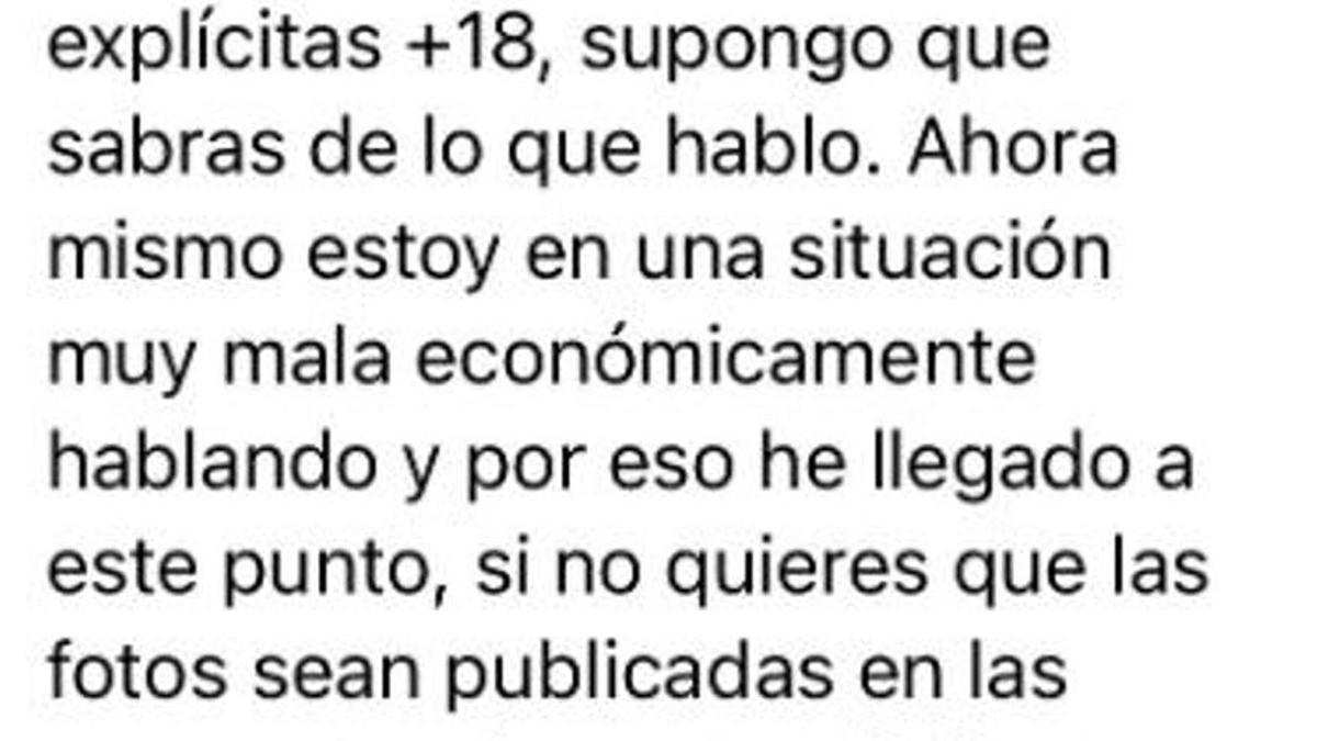 Amenazan a una famosa con publicar fotos suyas desnuda: "Sí, hay fotos mías de cuando tenia 18 años explicitas en internet"