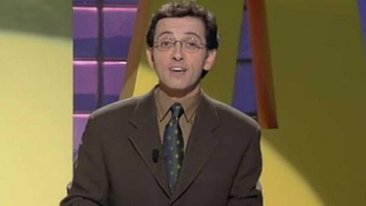Jordi Hurtado en el primer programa de 'Saber y Ganar' en el año 1997