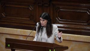 La presidenta del grupo parlamentario de Junts, Mònica Sales.