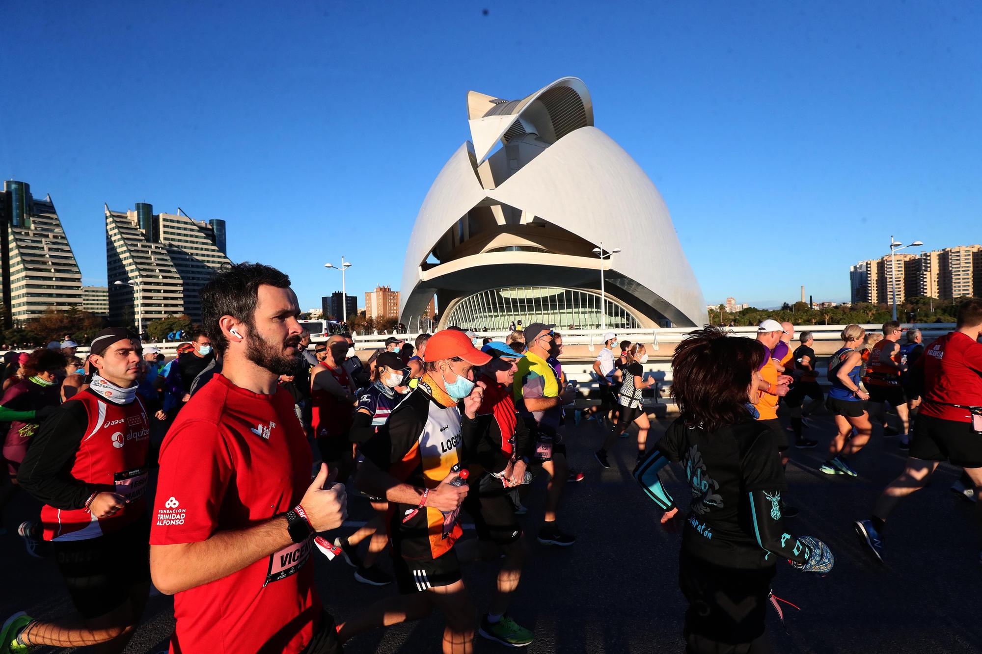 Salida del Maratón Valencia 2021