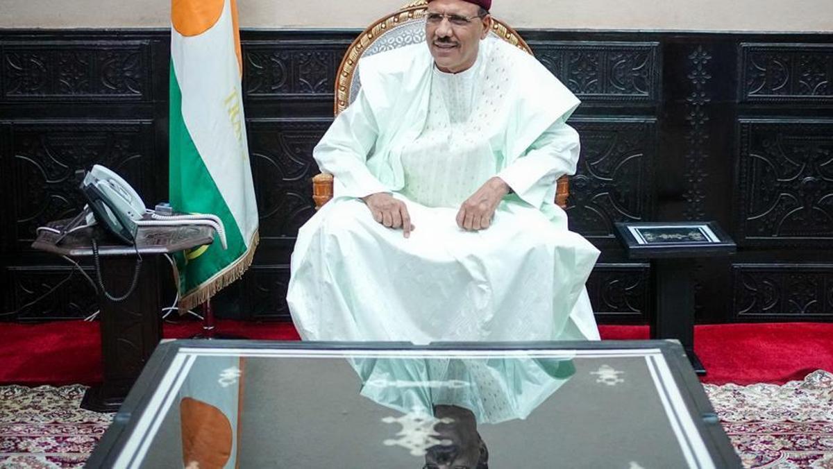 El presidente de la república de Níger Mohamed Bazoum.