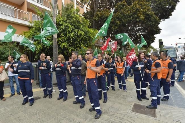 Concentración de trabajadores de parquímetro