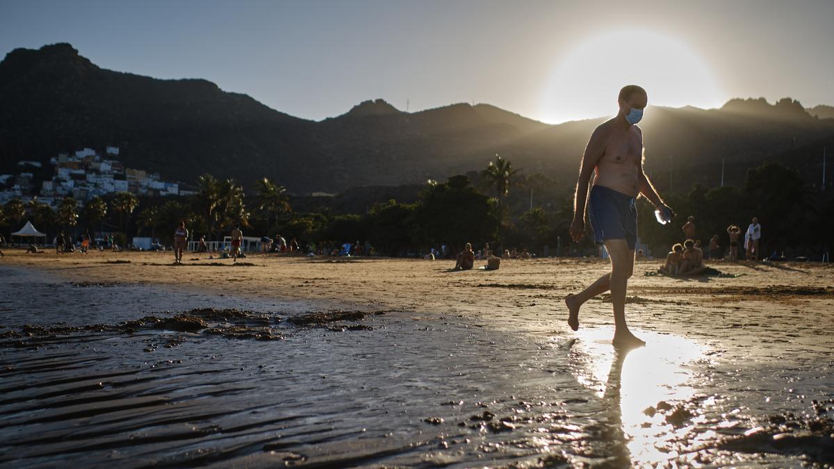 Fotografía de archivo de la playa de Las Terestias