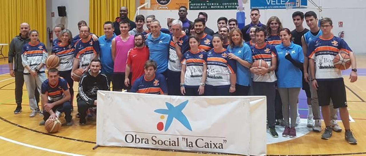 Gandia Jornada de baloncesto inclusivo de la obra social «la Caixa» con Espurna y Units pel Bàsquet