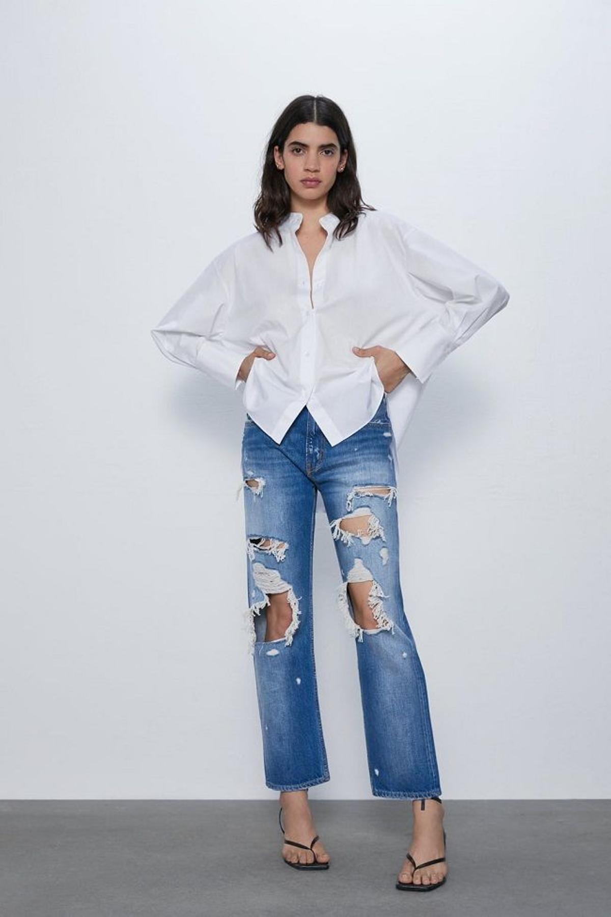 Modelo Premium Straight Cropped de Zara