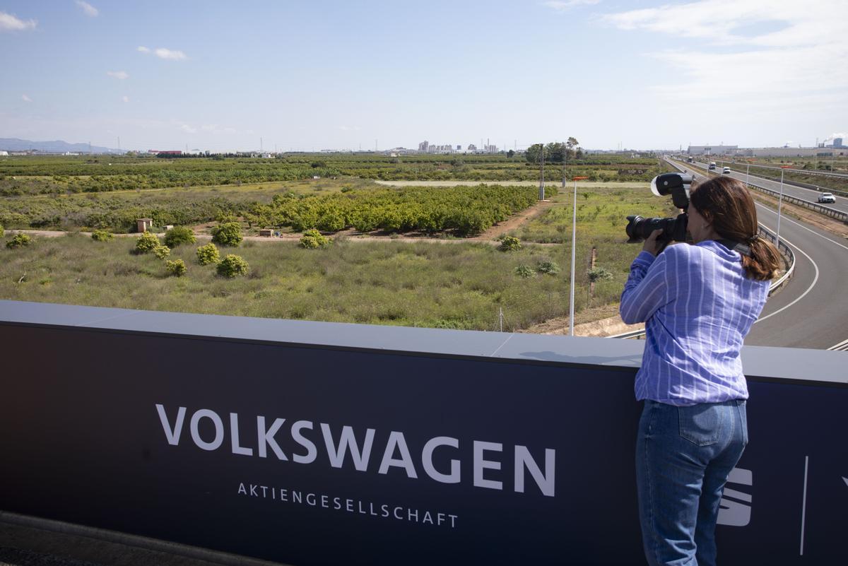 Terrenos para la gigafactoría de Volkswagen en Sagunt.