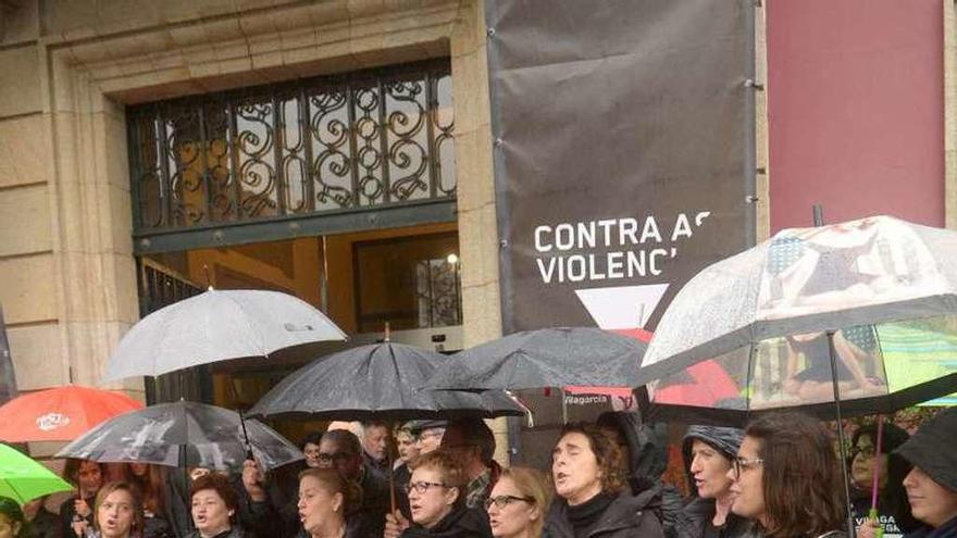 Cantareiras Bulideiras contra la violencia machista el 25-N. // N. Parga