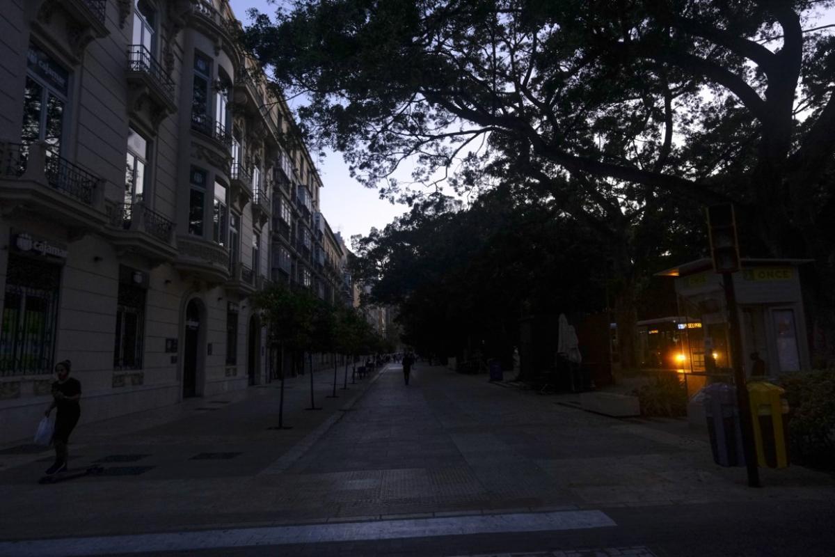 Apagón en el Centro de Málaga