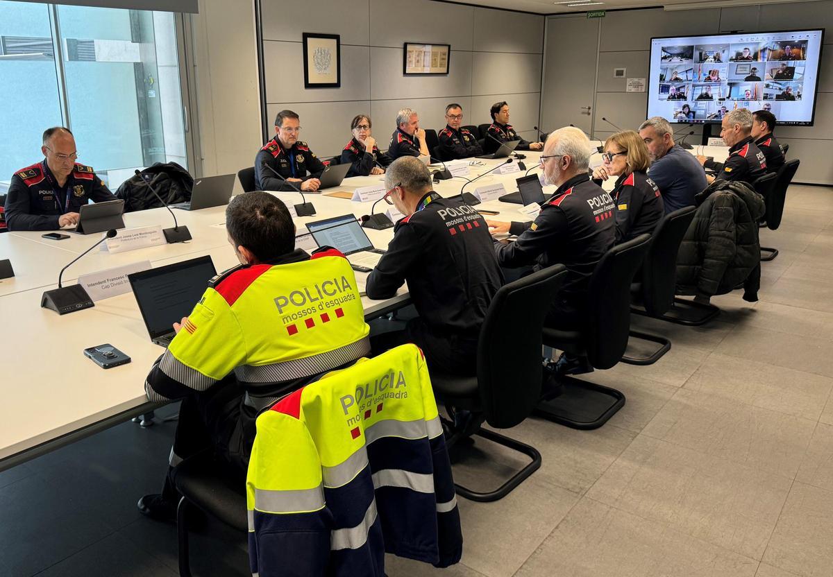 Imagen de la reunión del Gabinete Antiterrorista de Catalunya