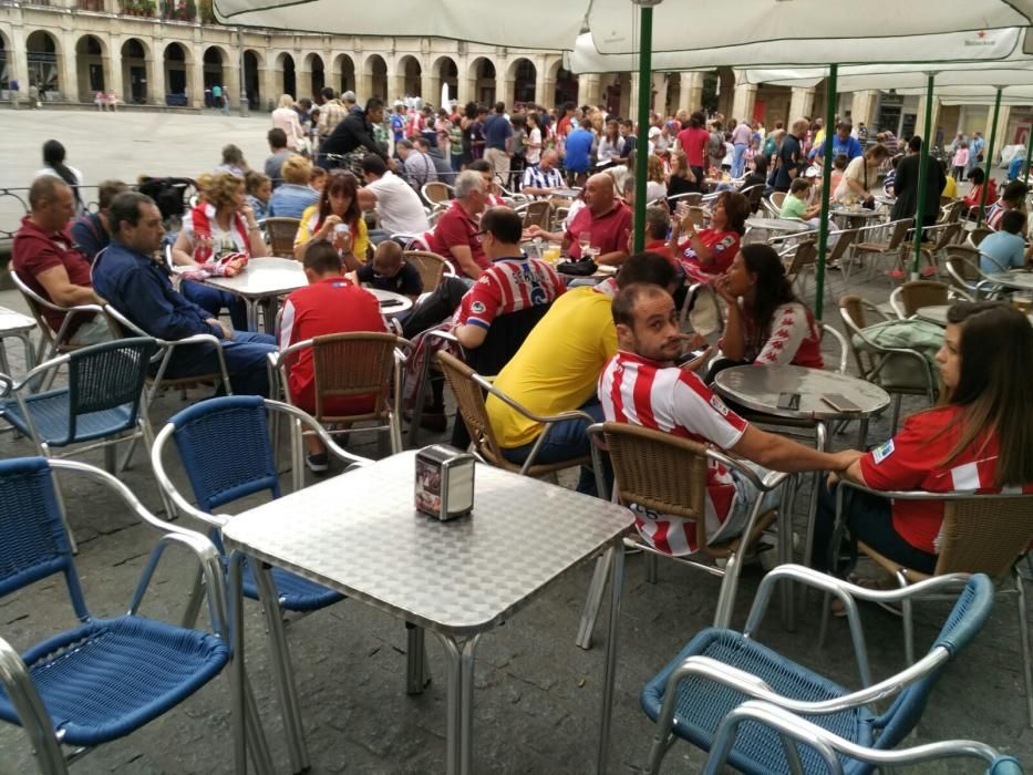 Aficionados del Sporting en Vitoria