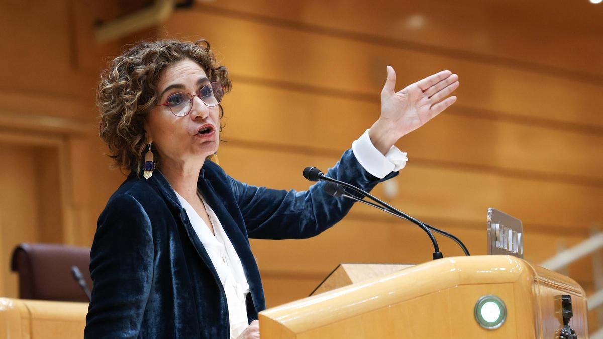 La ministra de Hacienda, María Jesús Montero.