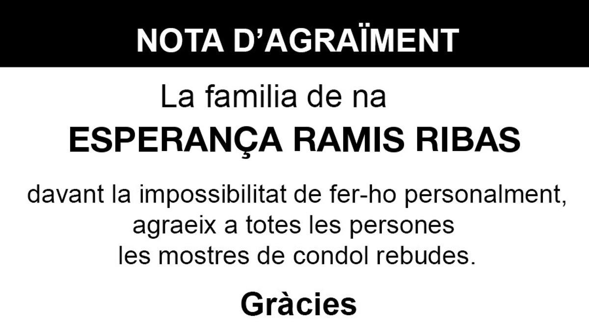 Nota Esperança Ramis Ribas
