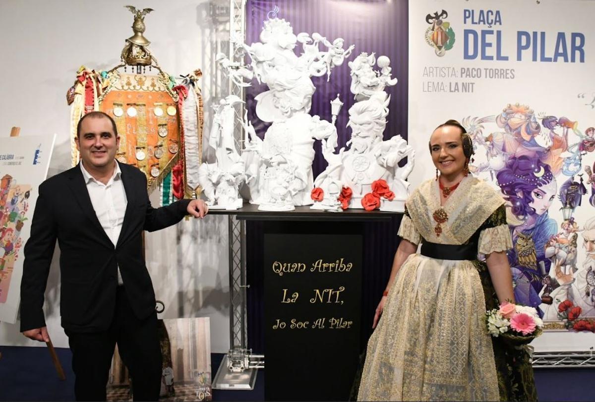 Así es la tela Falla Plaza del Pilar de 2026 Así es la tela Falla Plaza del Pilar de 2026