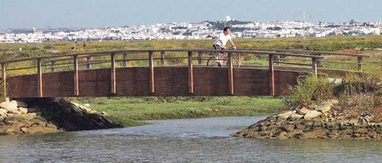 Recorriendo la bahía de Cádiz.