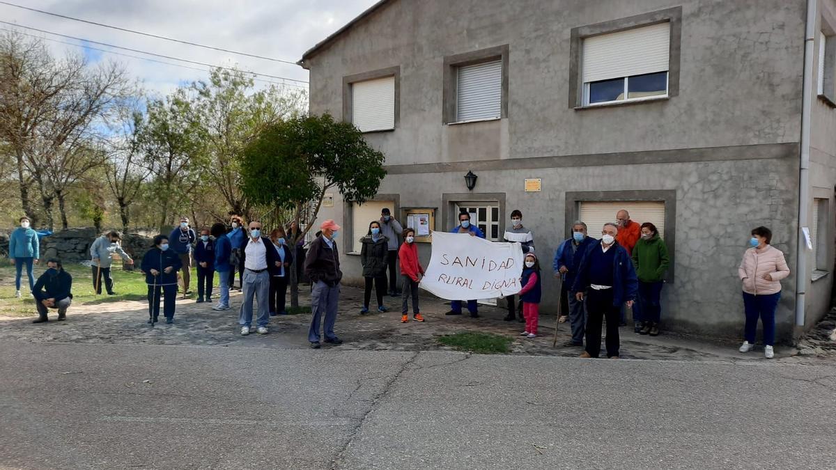 Concentración sanitaria en Tudera.