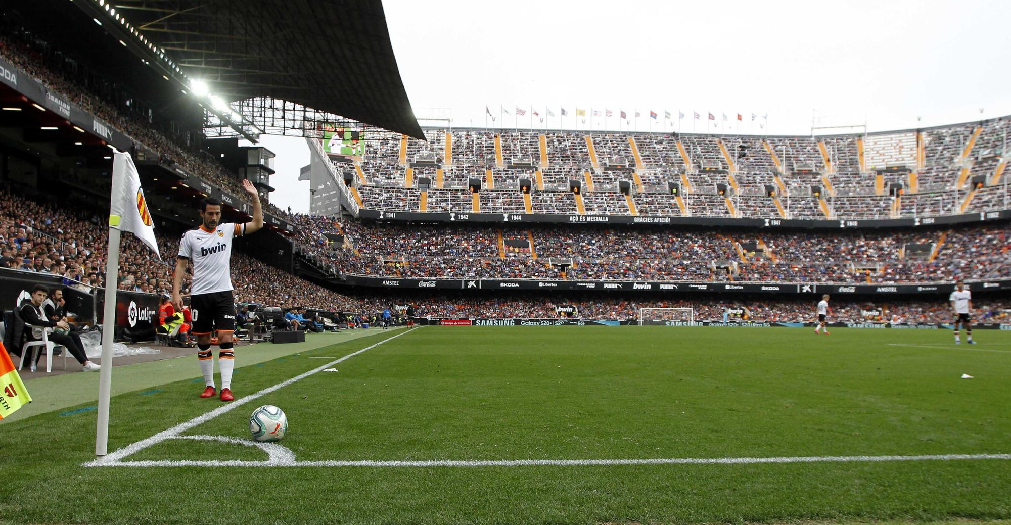 Mestalla. Un año huérfano de afición. El último partido con público del Valencia CF