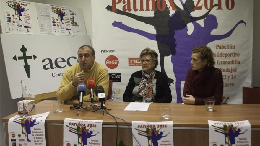 Mil patinadores participan en un trofeo para luchar contra el cáncer en Badajoz