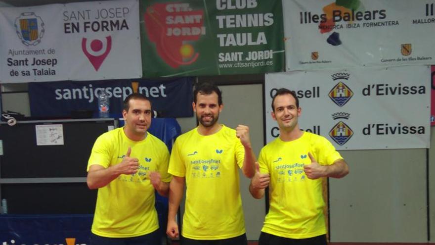 José Ramírez, Manolo Ramírez y Josep Martínez, integrantes del equipo de la temporada pasada