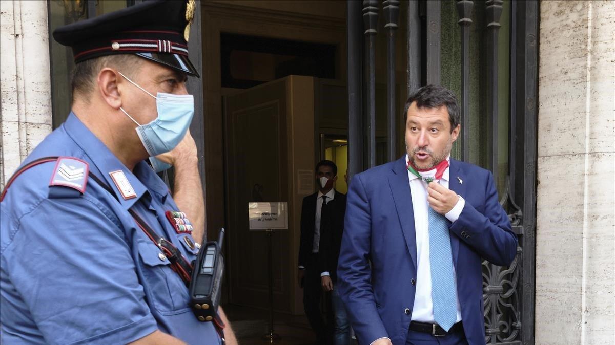 zentauroepp54300057 former interior minister matteo salvini leaves the senate pr200730194242