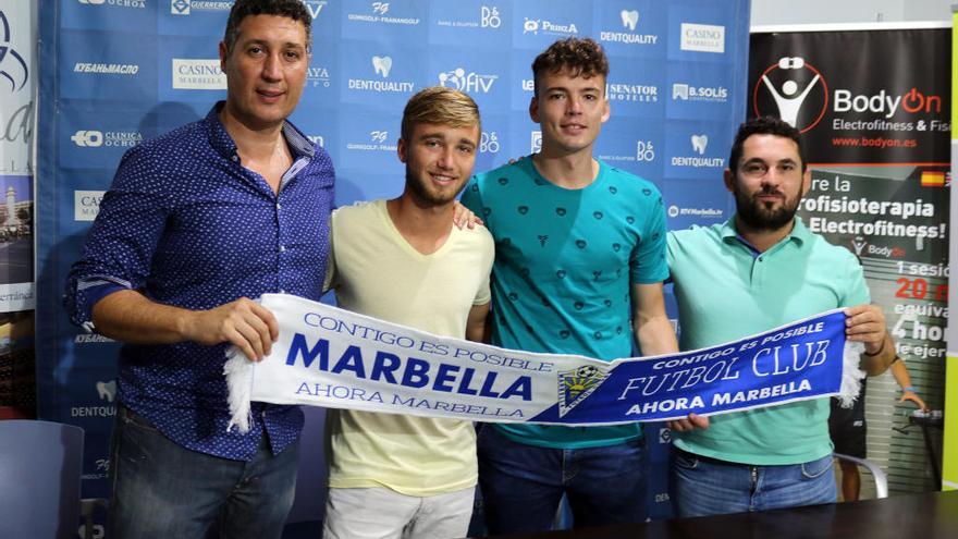El Marbella FC presenta otros dos nuevos fichajes