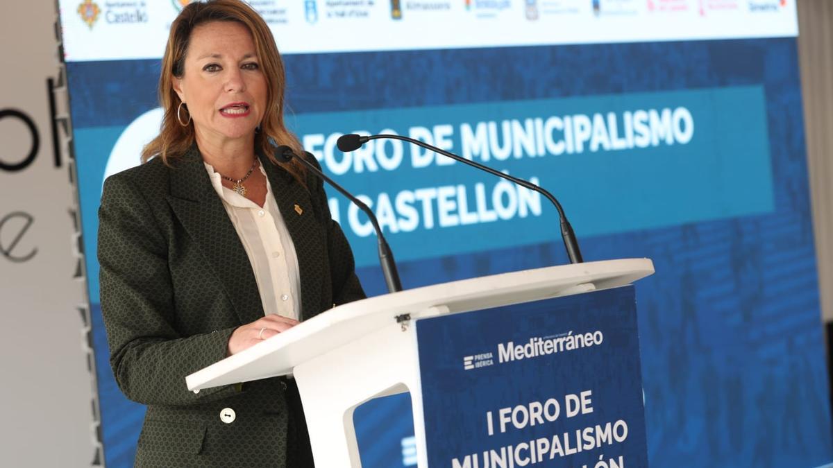La alcaldesa de Castelló, Begoña Carrasco, en su intervención.