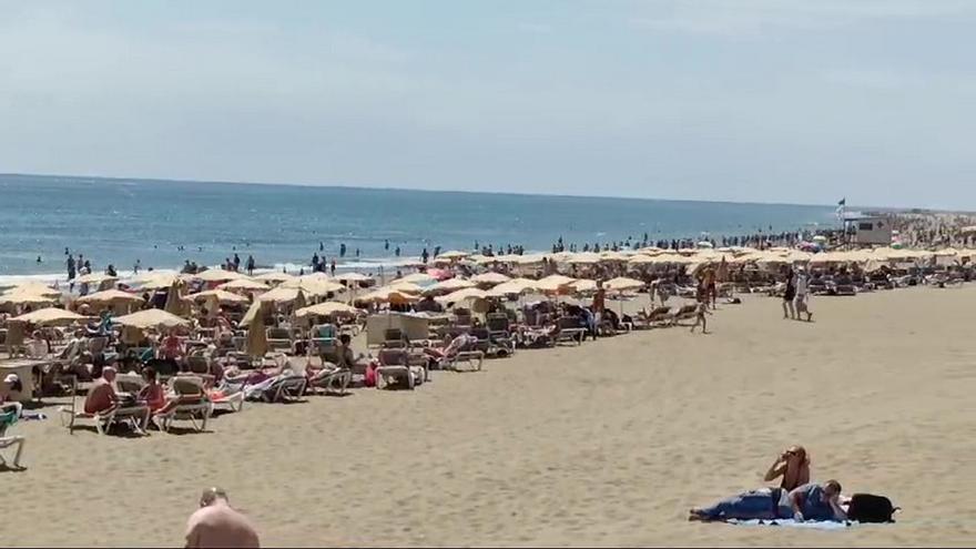 Procesión playera en el sur de Gran Canaria