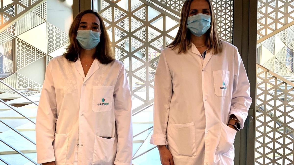 Las doctoras Uceda y Ruiz Bonilla del Hospital Quirónsalud Córdoba