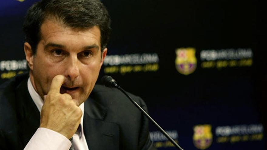 Joan Laporta, durante una comparecencia pública en Barcelona