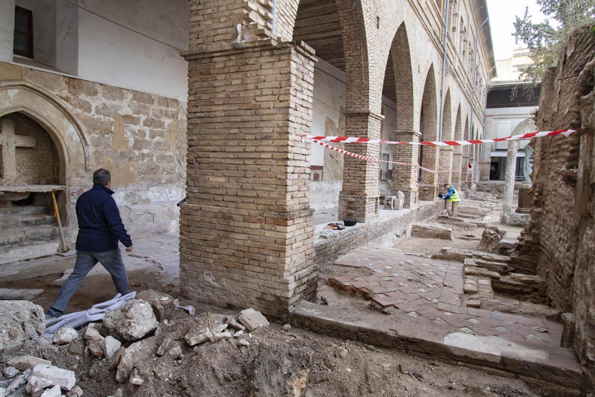 Excavació al convent de Santa Clara de Xàtiva.