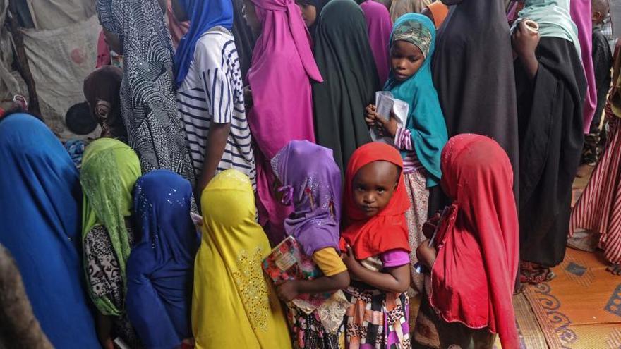 Varias niñas en un colegio de Somalia.