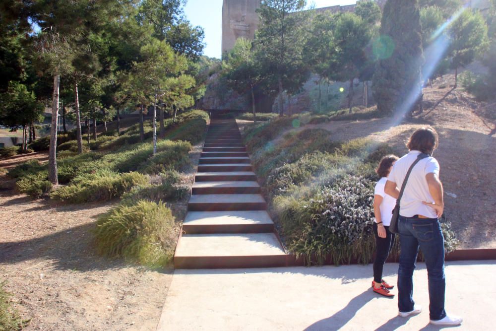 El nuevo mirador de la Alcazaba ya se puede visitar.