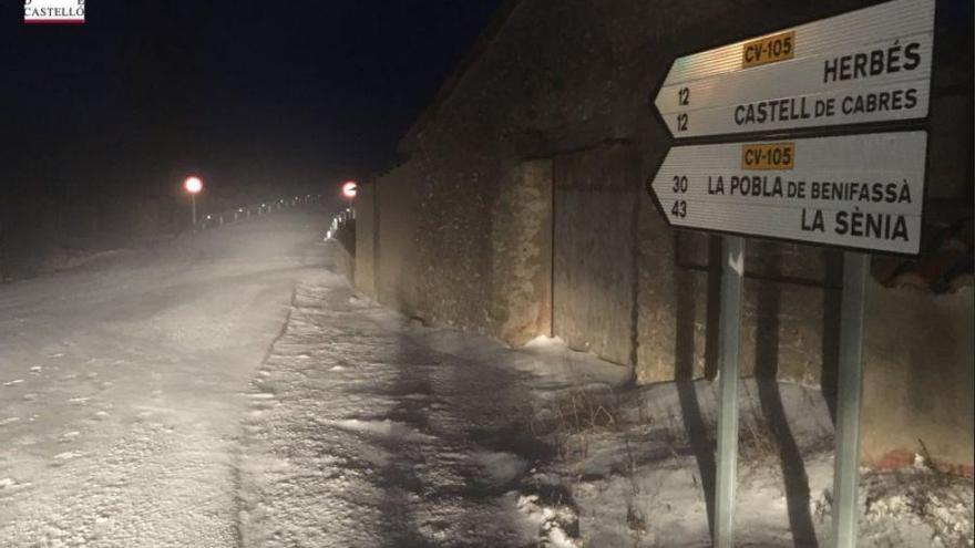 Vuelve la nieve al interior de Castellón