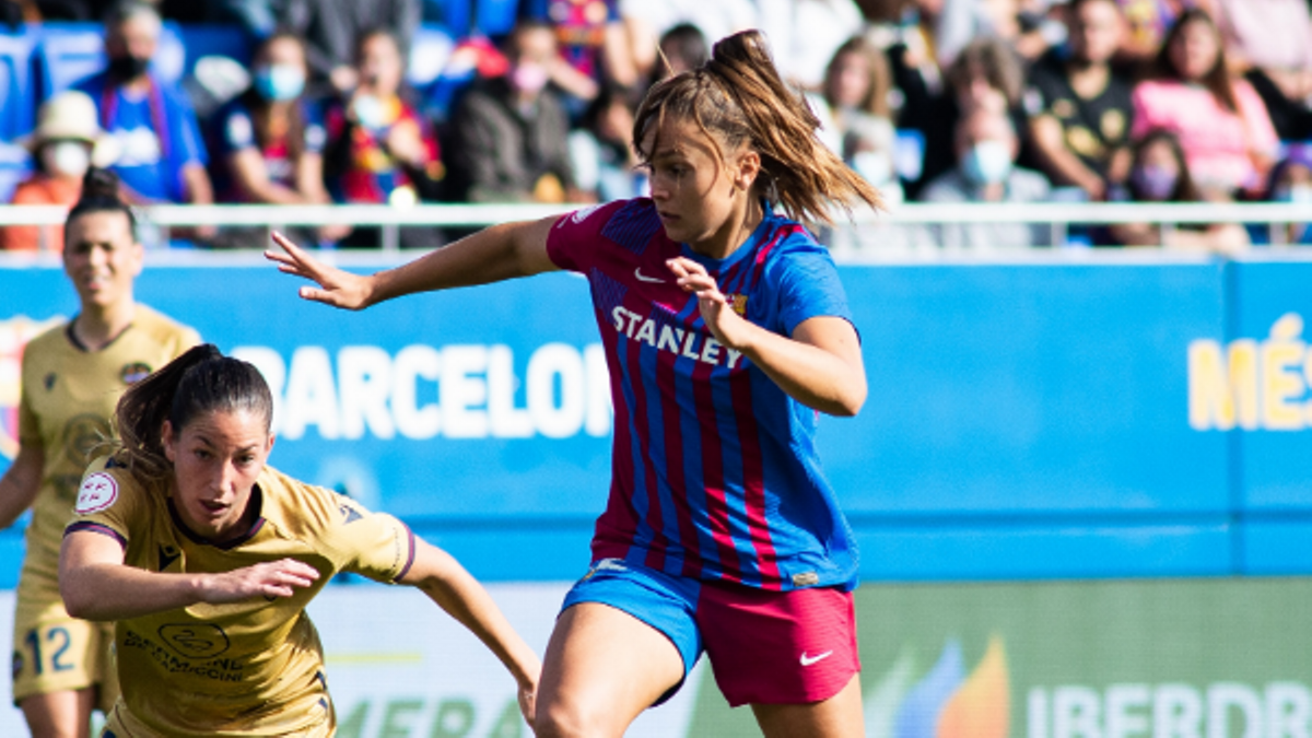 Lieke Martens en el partido ante el Levante en el Johan Cruyff