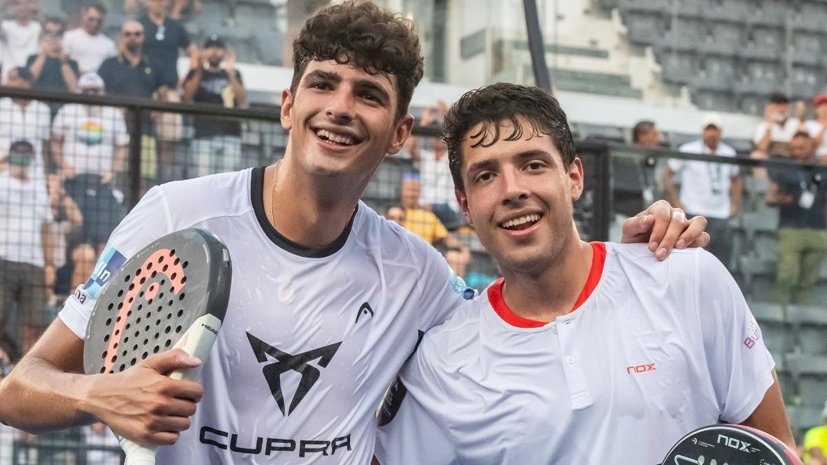 Tapia y Coello celebran el pase a la final en el Foro Italico