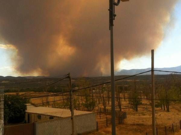 Fotogalería del incendio en Trasobares