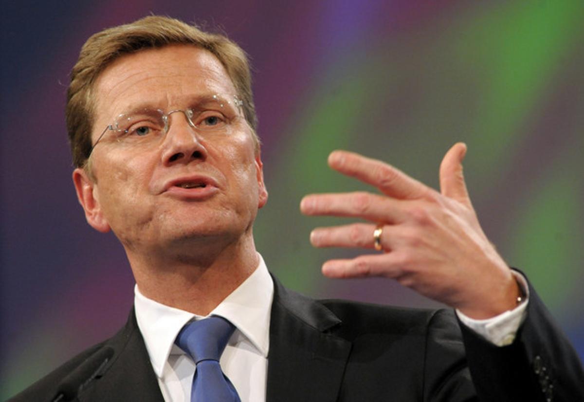 El ministre d’Exteriors i líder del Partit Liberaldemòcrata alemany, Guido Westerwelle, en una imatge d’arxiu. El ministre d’Exteriors i líder del Partit Liberaldemòcrata alemany, Guido Westerwelle, en una imatge d’arxiu.