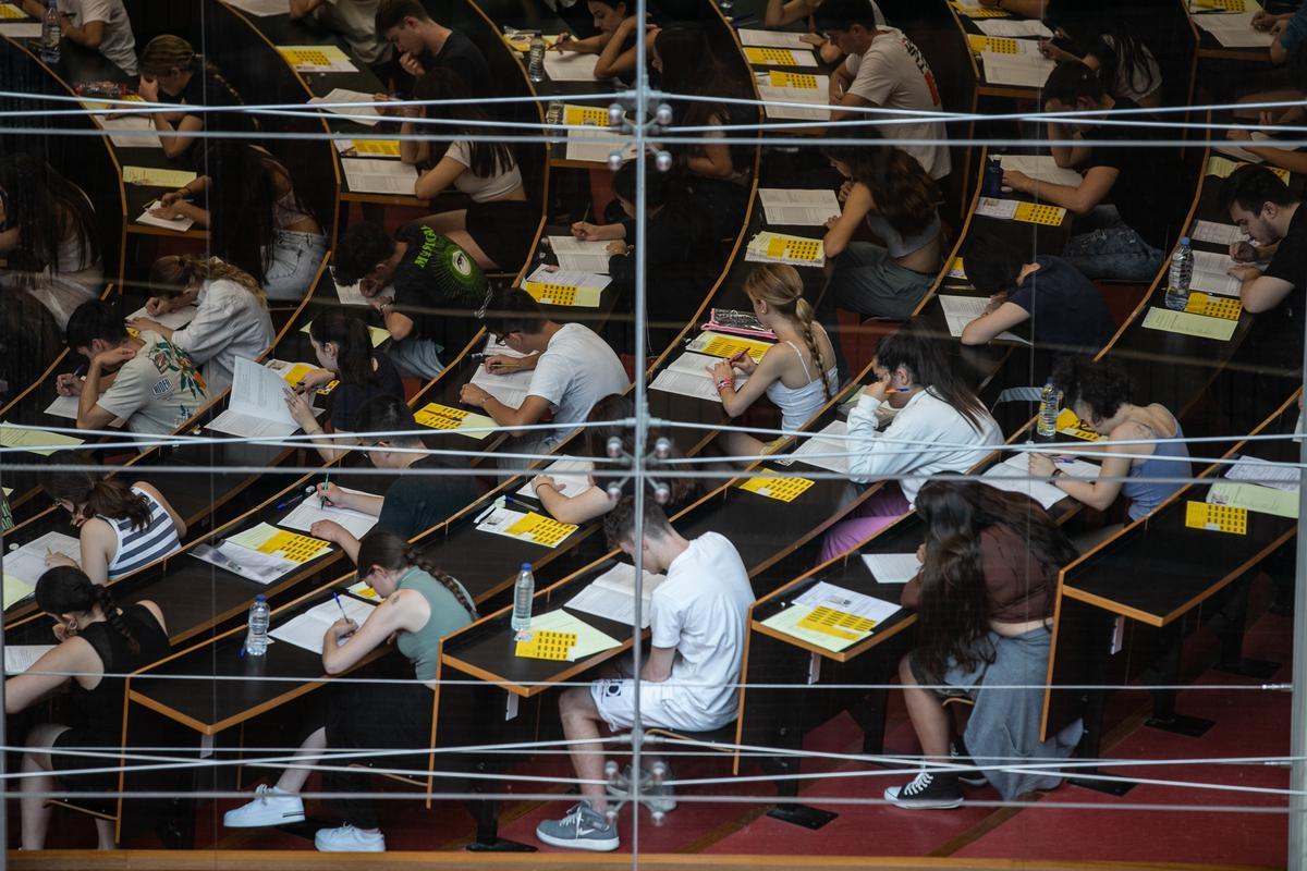 Pruebas de selectividad en la Universitat Pompeu Fabra de Barcelona