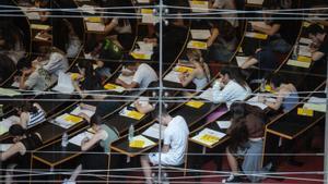 Pruebas de selectividad en la Universitat Pompeu Fabra de Barcelona