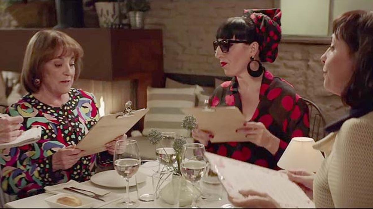 Carmen Maura, Rossy de Palma i María Barranco, en l’anunci ’Deliciosa calma’ de Campofrío.