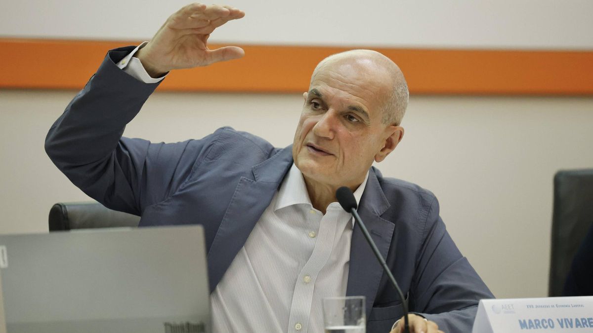 Marco Vivarelli, en la Facultad de Economía de la Universidad de Oviedo.