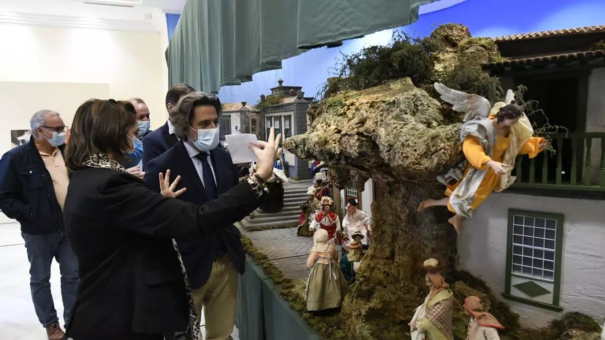 El Belén del Parlamento de Canarias rinde tributo a La Palma