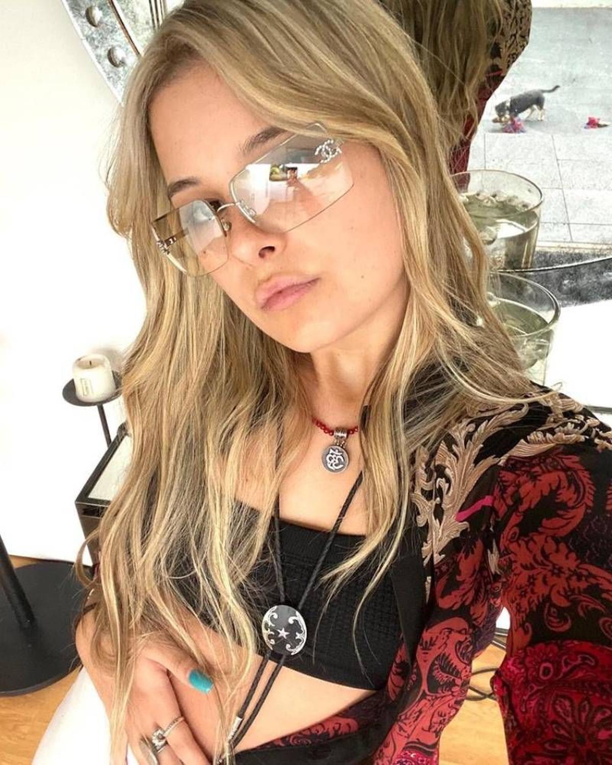 El selfie de Manuela Sanz, hija de Alejandro Sanz y Jaydy Michel